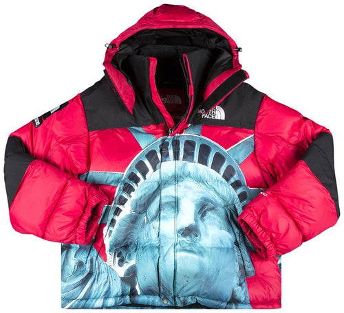 Graphic Statue Of Liberty Puffer Jacket